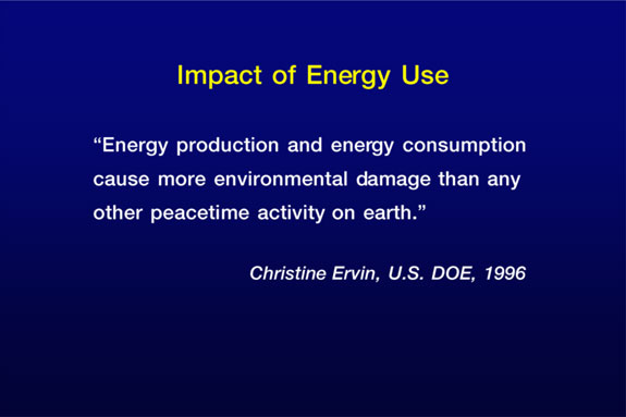 Impact of Energy Use